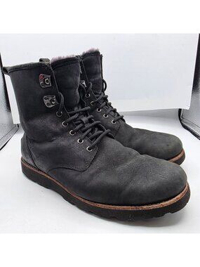 UGG Hannen TL Mens Waterproof Black Boots Size 9 Durable Stylish Outdoors Casual